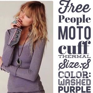 Free People moto cuff thermal